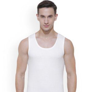 Picopi Men's TAGLESS ComfortSoft Tank White 6 Pack